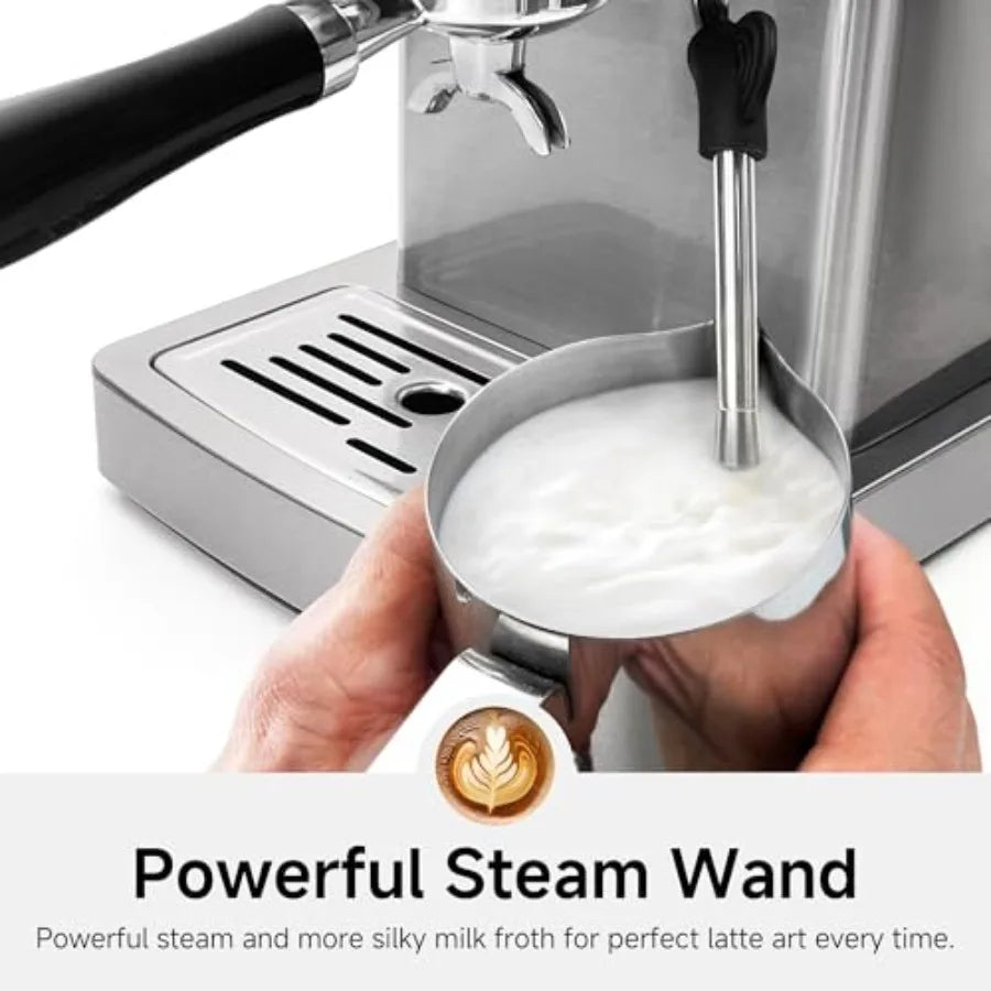 SHXI Espresso Machine With Stainless Steel Body And Smart Display
