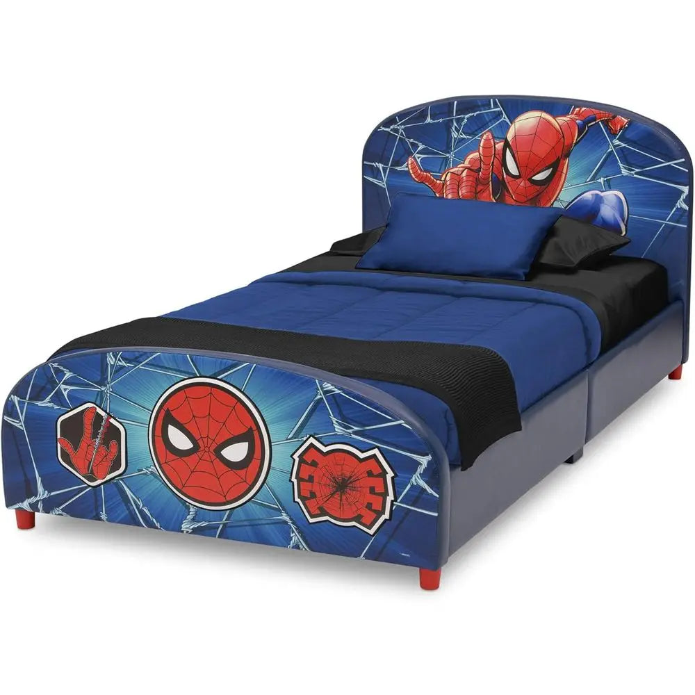 Children Upholstered Twin Bed, Man