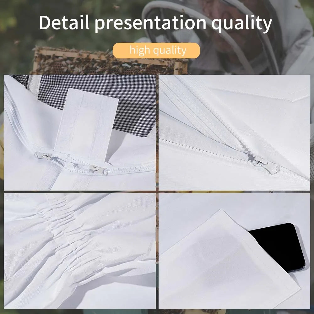 HKAFEICN Beekeeping Suit With Veil For Unisex And Children