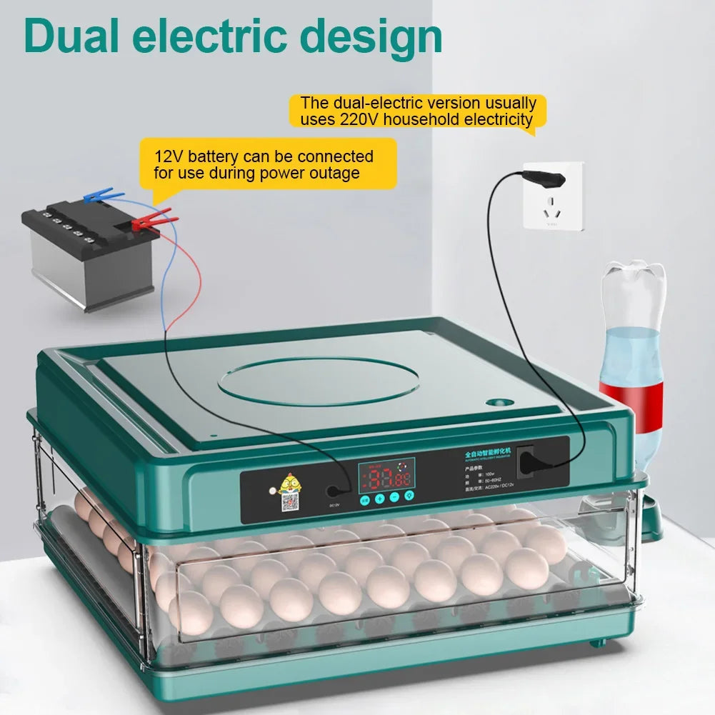 Farm Animals Egg Incubator For Chicken Goose Quail Automatic Hatchery