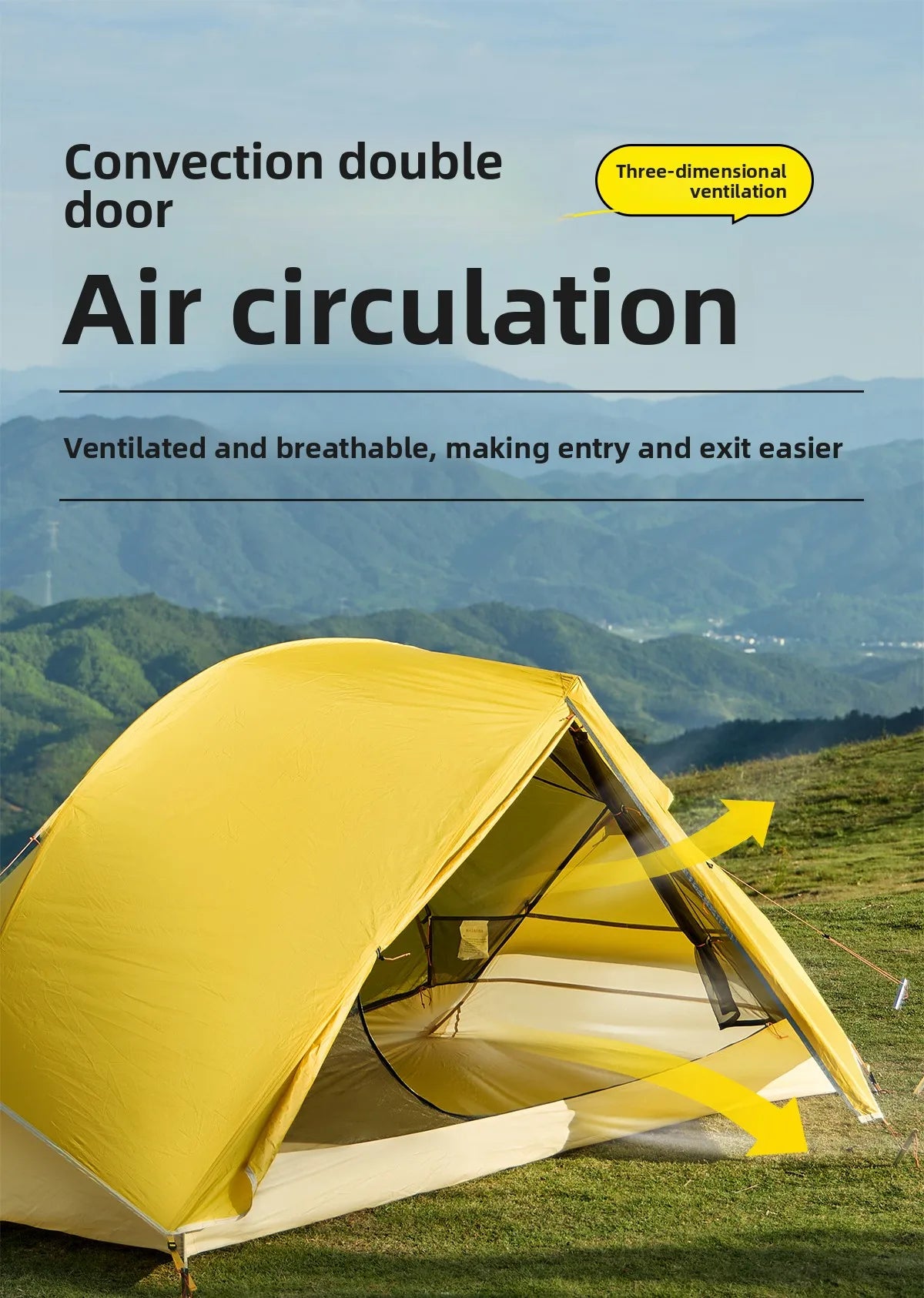 Camel Ultralight Two Person Tent for Travel Waterproof Outdoor Camping