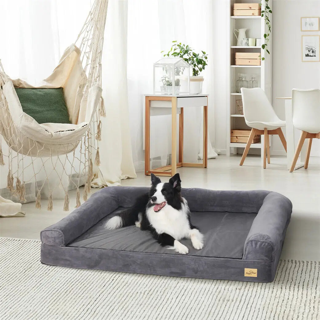 Bingopaw Orthopedic Dog Bed For Large Dogs With Removable Washable Cover And Plush Support