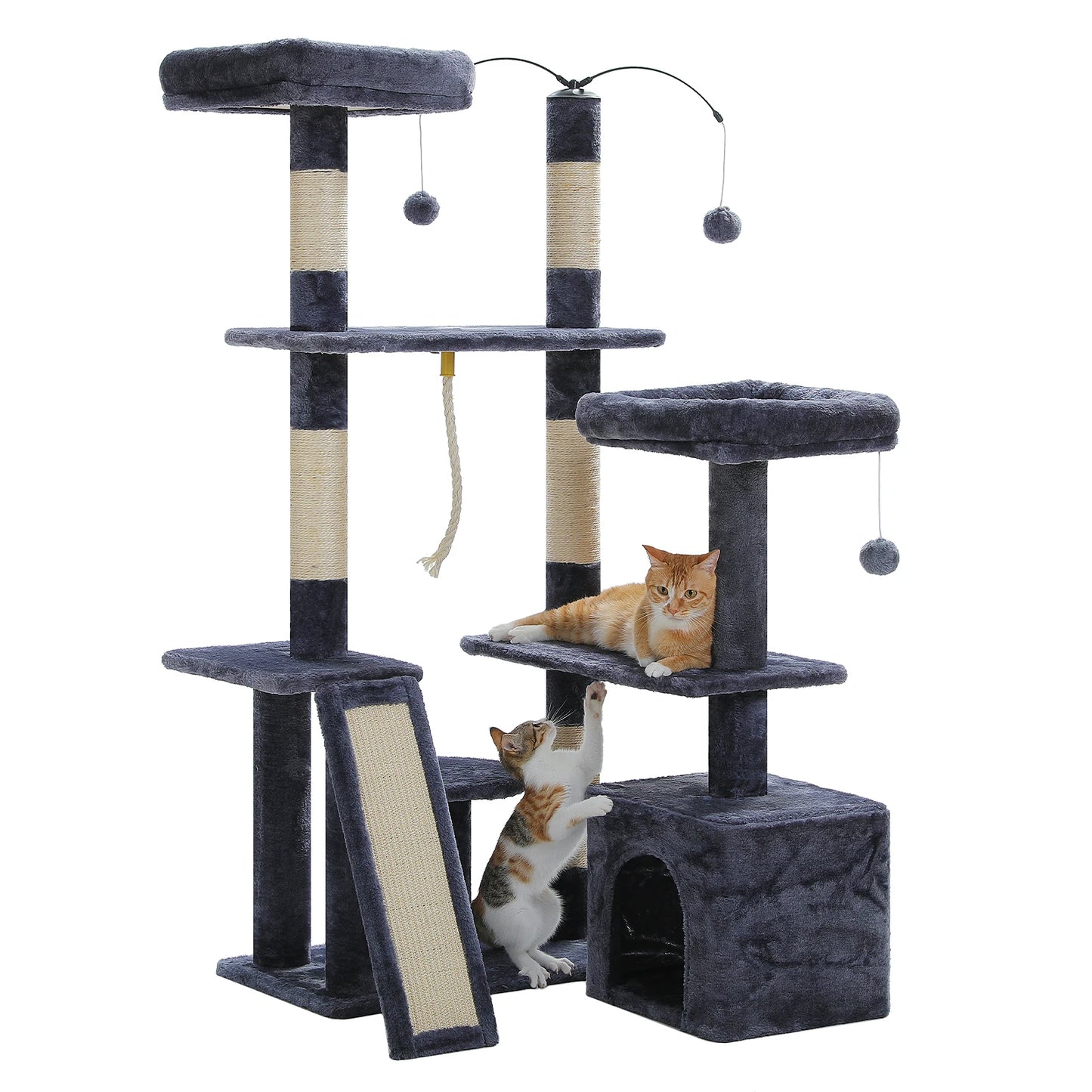 PAWZ Road Multi Level Cat Tree Tower With Sisal Scratching Posts Perch