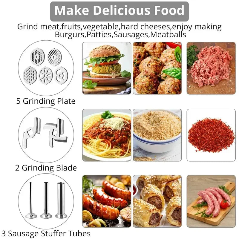 Meat & Poultry Tools Stainless Steel Grinder Attachment For KitchenAid