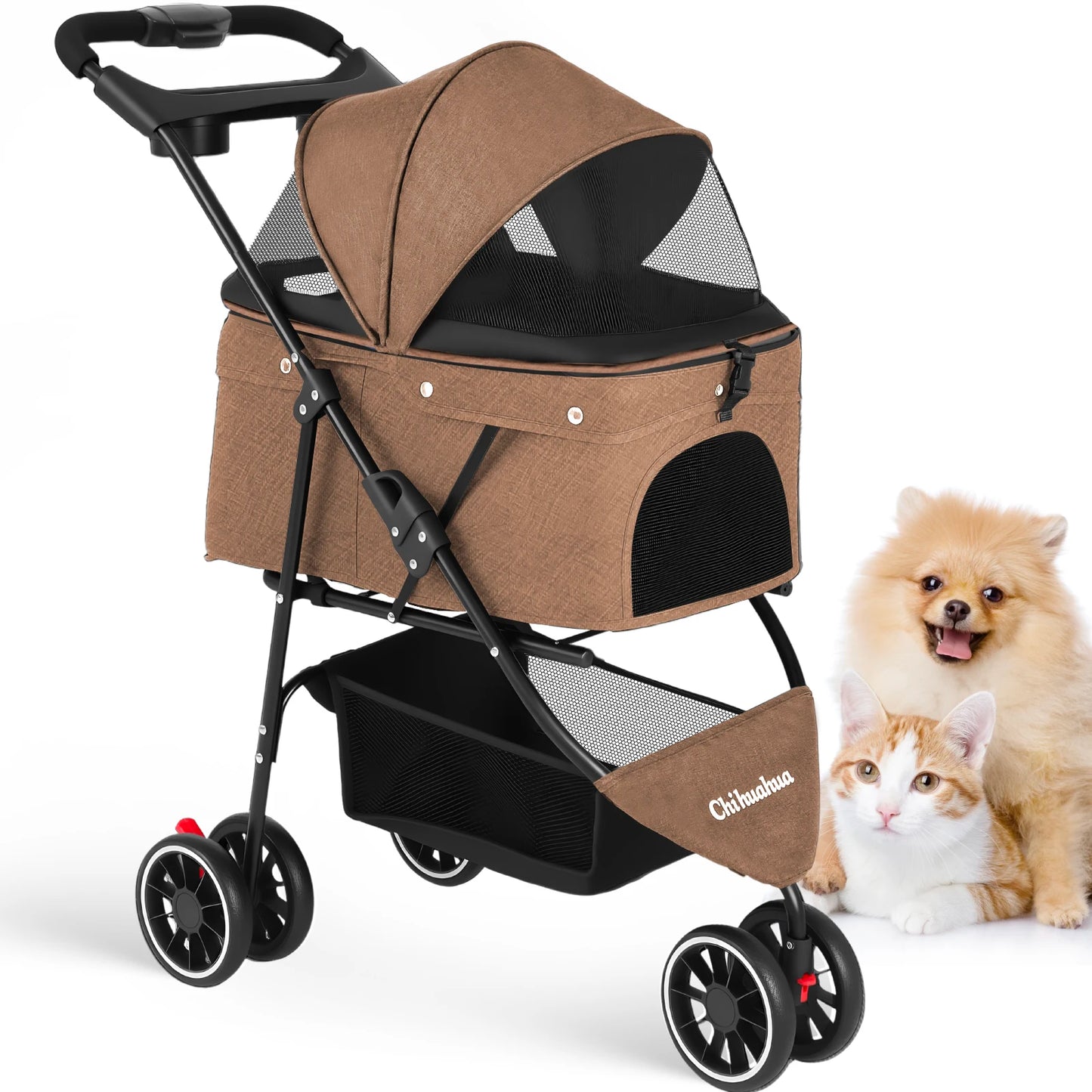 CHIHUAUA Foldable Pet Stroller For Small Dogs And Cats