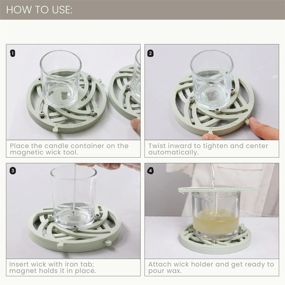 Nicole Quick Magnetic Wick Centering Setter Pro For Candle Making