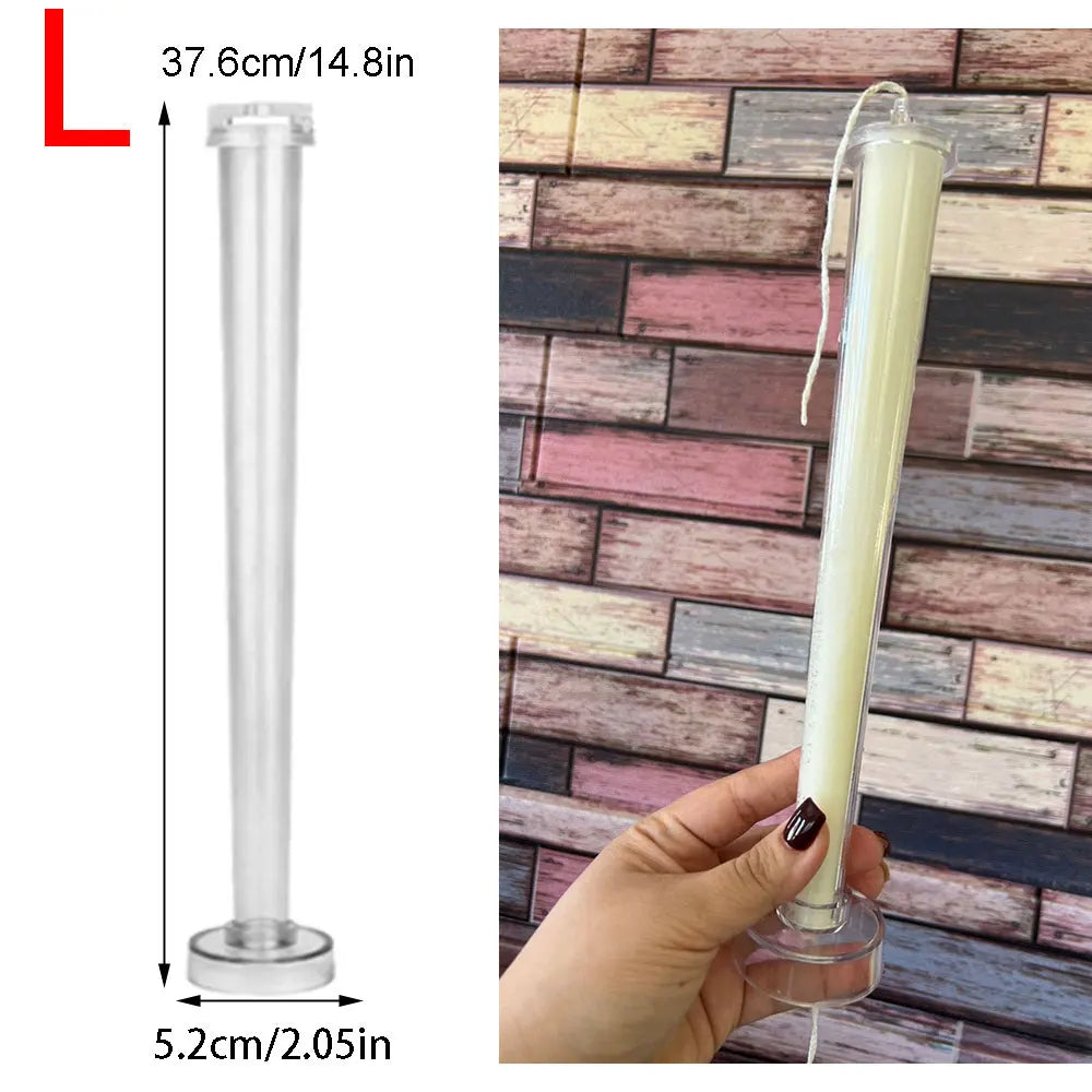 Acrylic Taper Pillar Mold For DIY Candlestick Holder Geometry Design