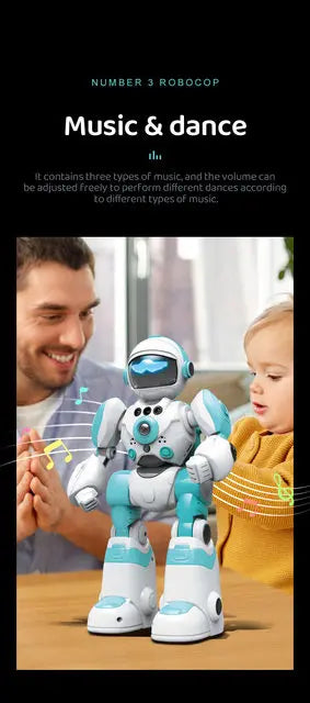 RC Robot With Voice Gesture Control Music Dancing Toy For Kids