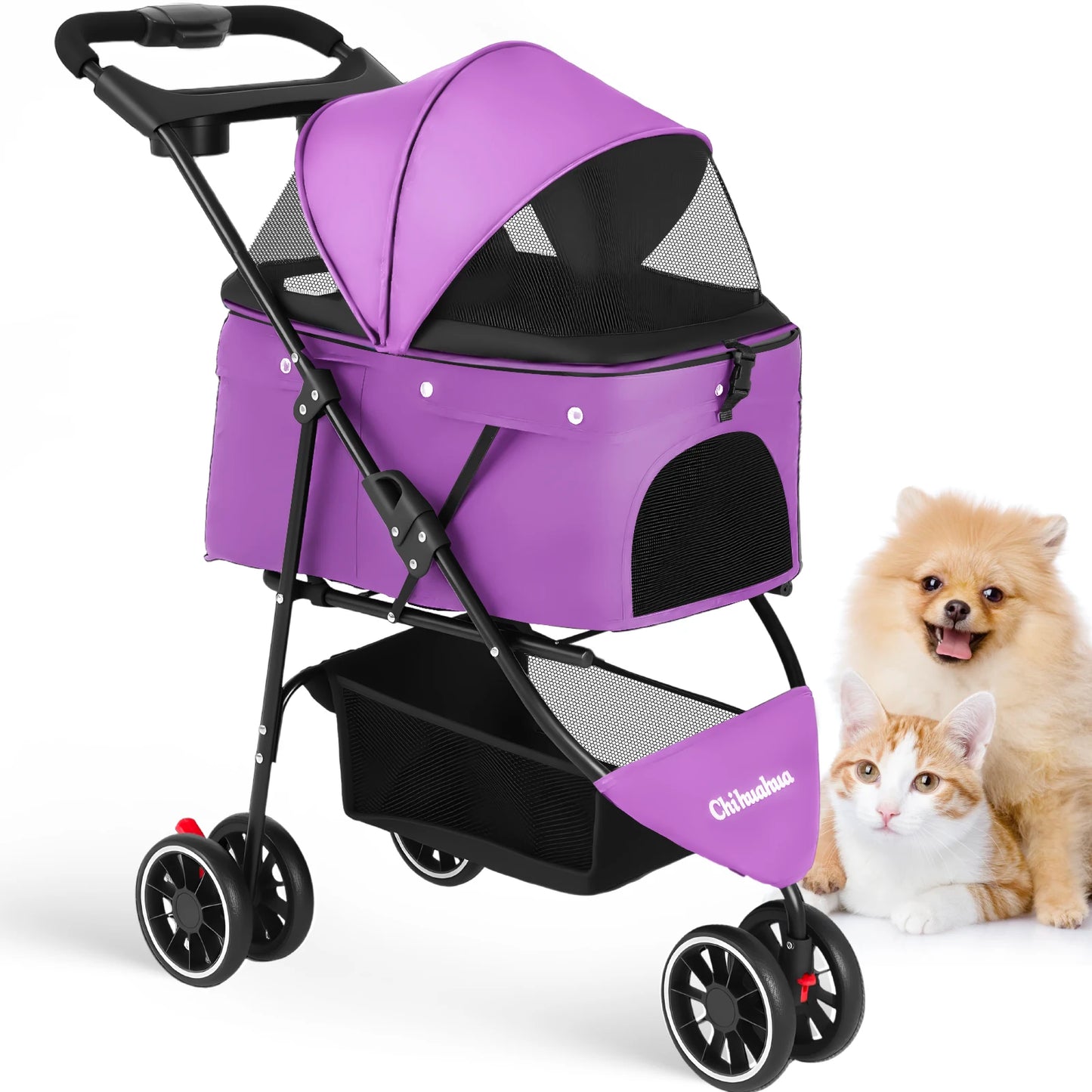 CHIHUAUA Foldable Pet Stroller For Small Dogs And Cats