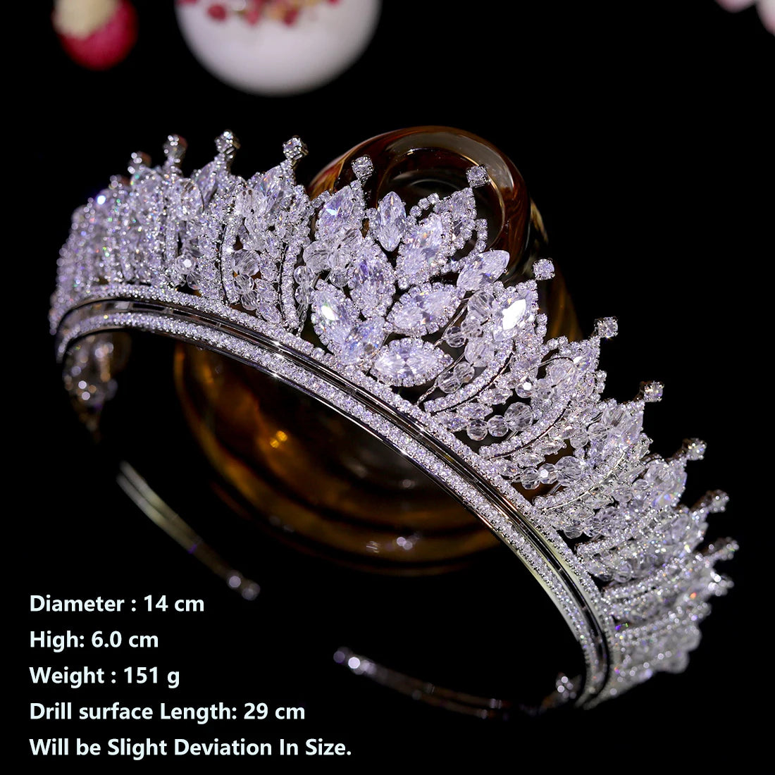Luxury Zircon Tiara Bridal Gold Crown For Wedding Crystal Headdress Queen Diadema For Pageant Women Party Hair Accessories A1723