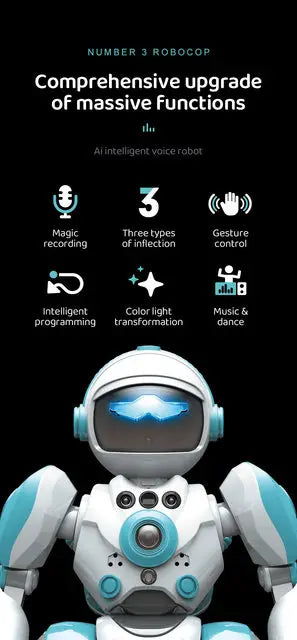 RC Robot With Voice Gesture Control Music Dancing Toy For Kids