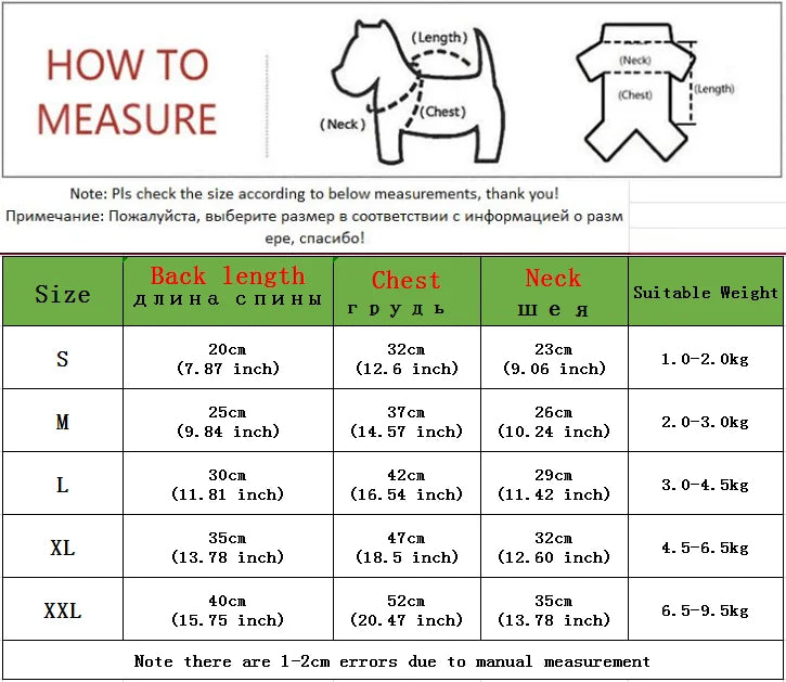 DogbabyCN Winter Warm Dog Coat for Small Dogs