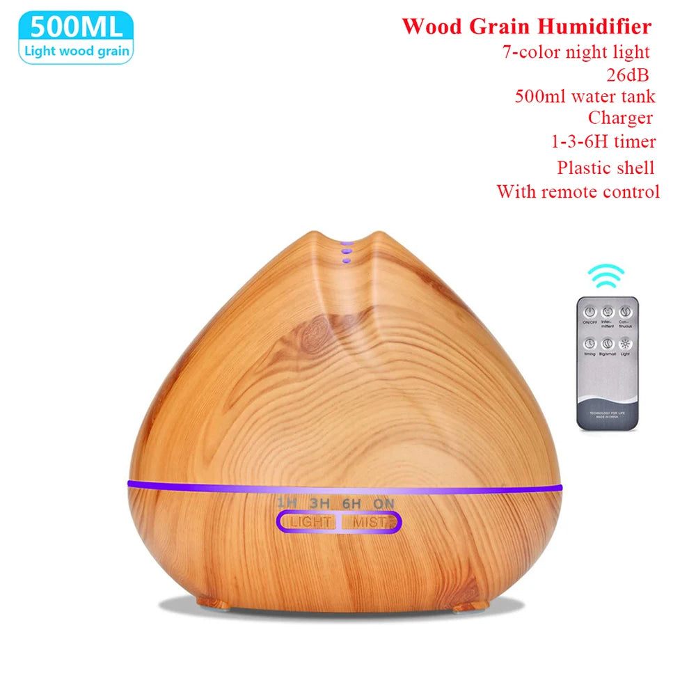 Thankshare Aroma Essential Oil Diffuser Ultrasonic Humidifier Remote Control