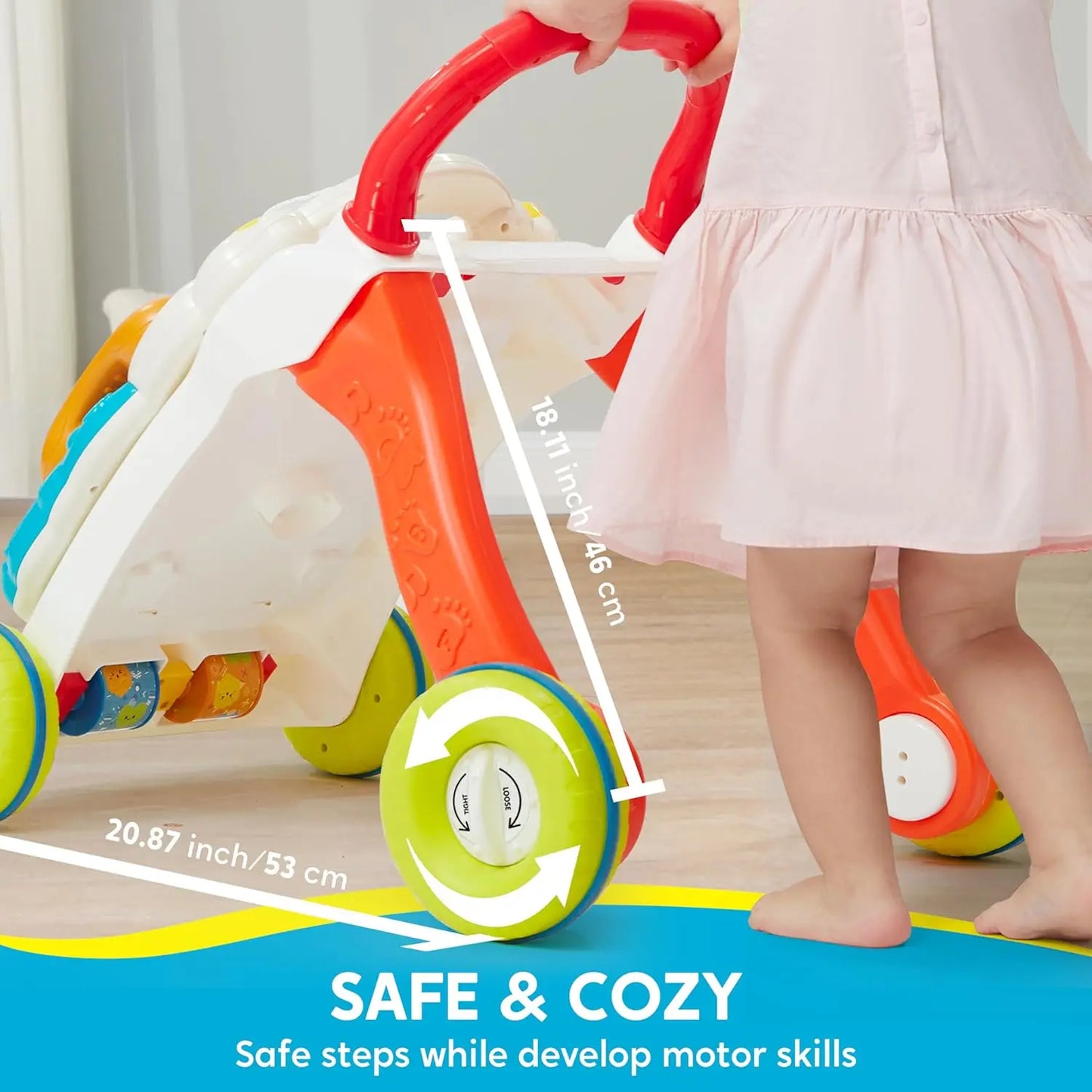 Joyfy Two In 1 Sit To Stand Learning Infant Walker