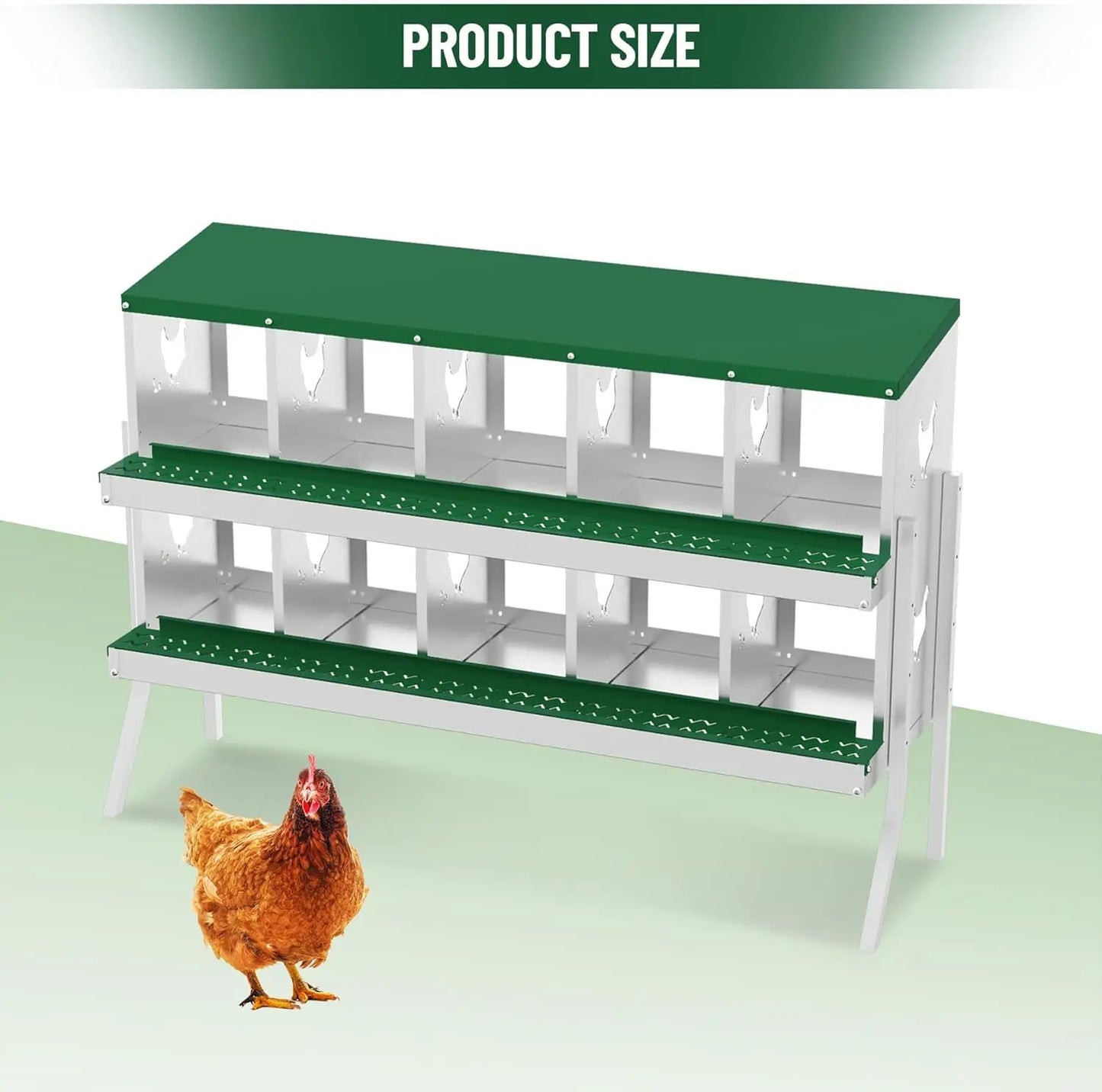 HobbyLane Chicken Nesting Box With Bracket Legs Multi-Compartment