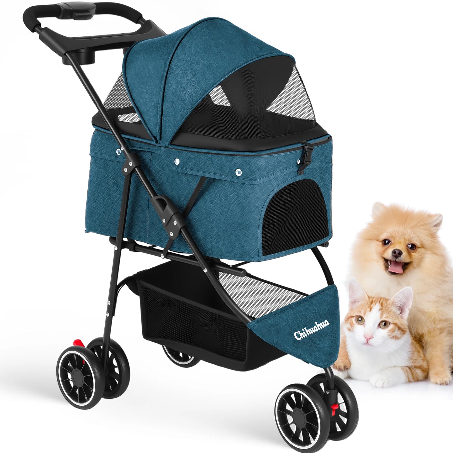 CHIHUAUA Foldable Pet Stroller For Small Dogs And Cats