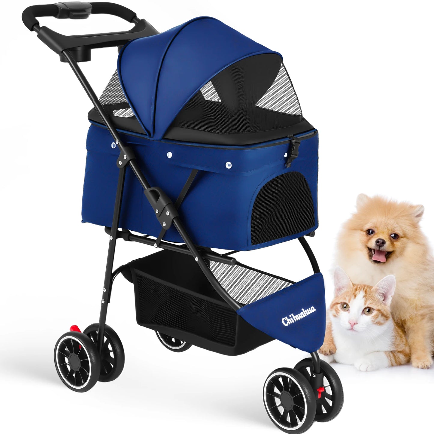 CHIHUAUA Foldable Pet Stroller For Small Dogs And Cats