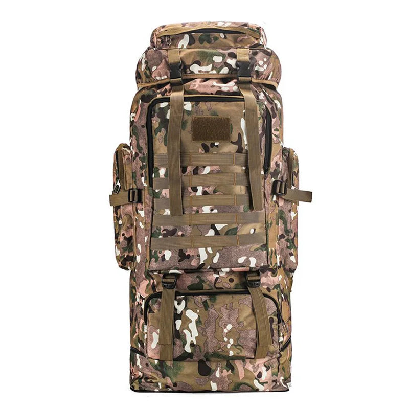 100L Outdoor Camping Backpack Hiking Bag Men's Large Capacity Storage Bag Multifunctional Back Travel Outdoor Sport Climbing Bag