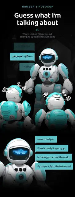 RC Robot With Voice Gesture Control Music Dancing Toy For Kids