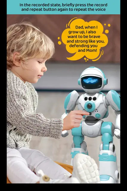 RC Robot With Voice Gesture Control Music Dancing Toy For Kids
