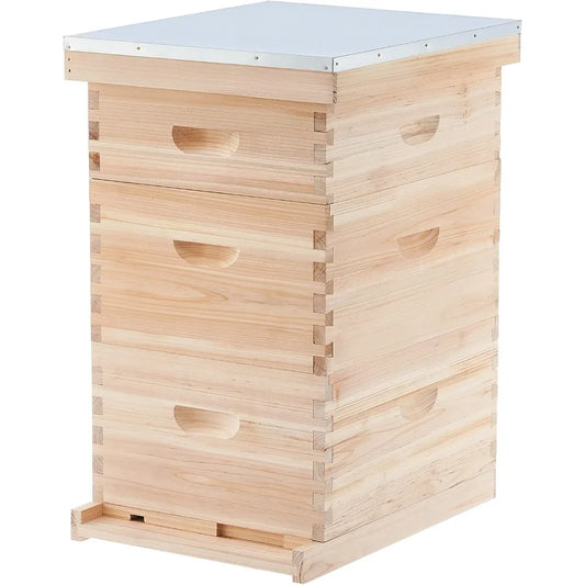 XMSJ Langstroth Beehive Starter Kit for Beekeeping