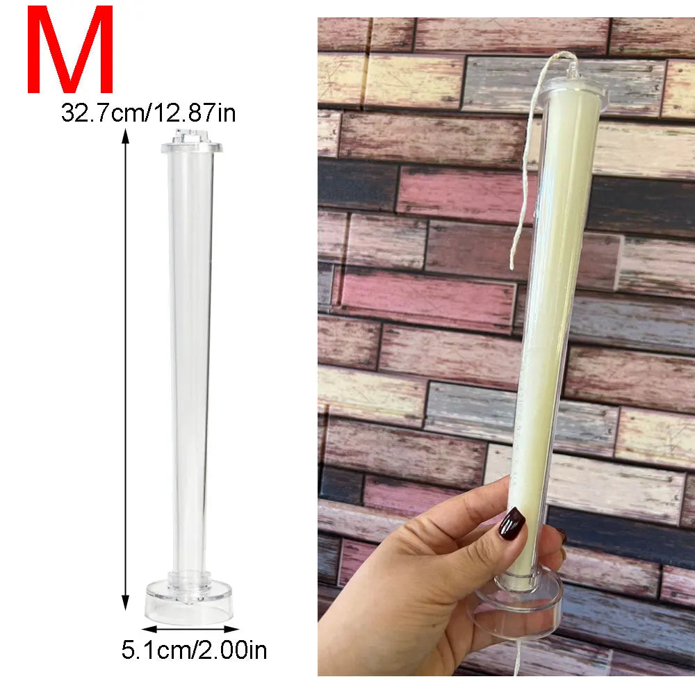 Acrylic Taper Pillar Mold For DIY Candlestick Holder Geometry Design