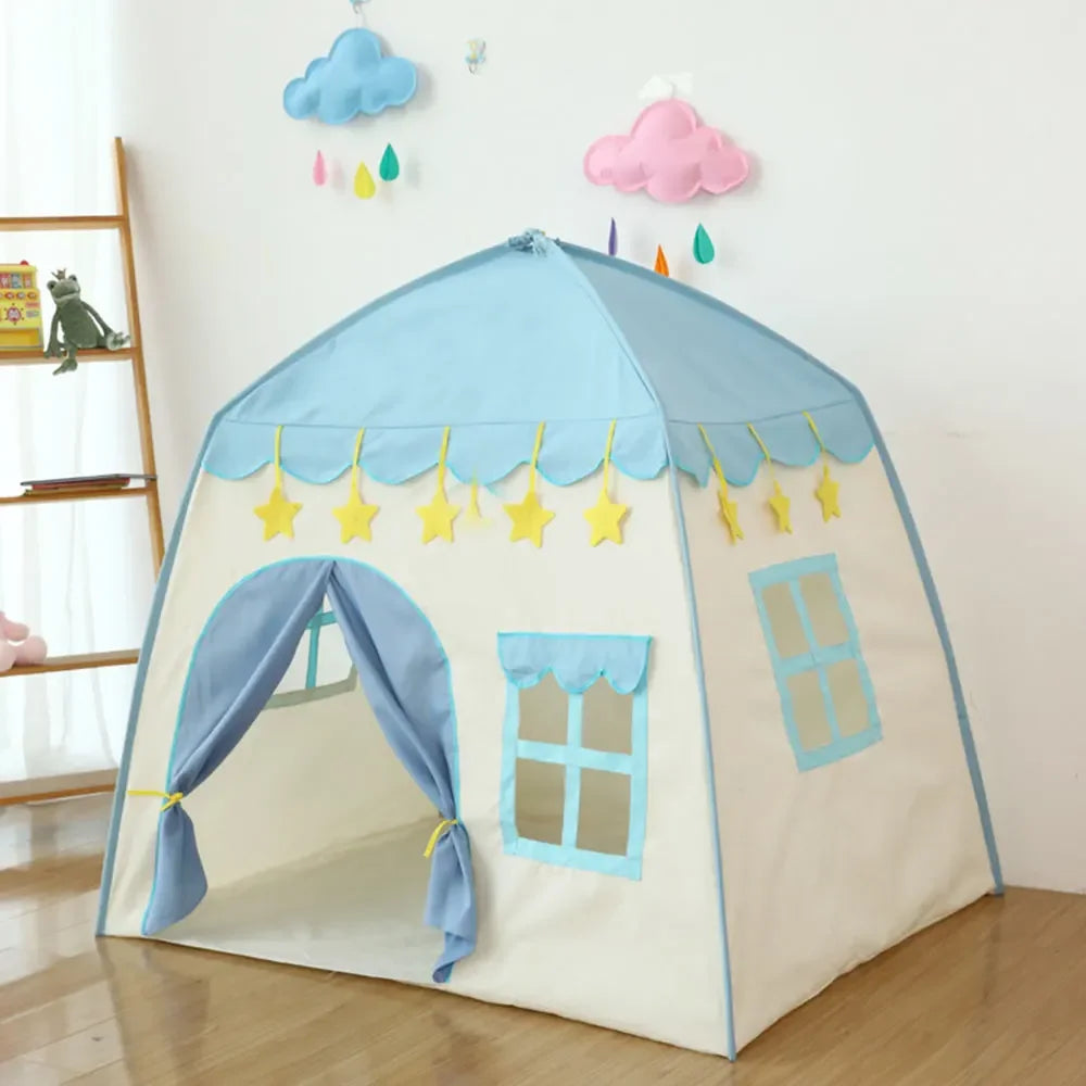 LARZACK Foldable Wigwam Tent for Kids Indoor Playhouse