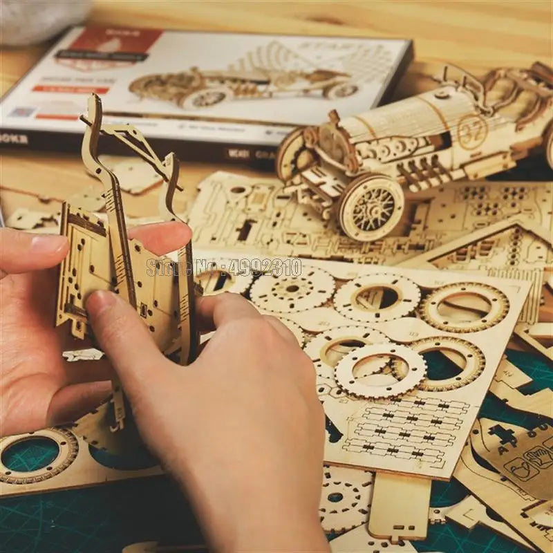 3D Wooden Truck Puzzle Model For Teens And Adults Kit