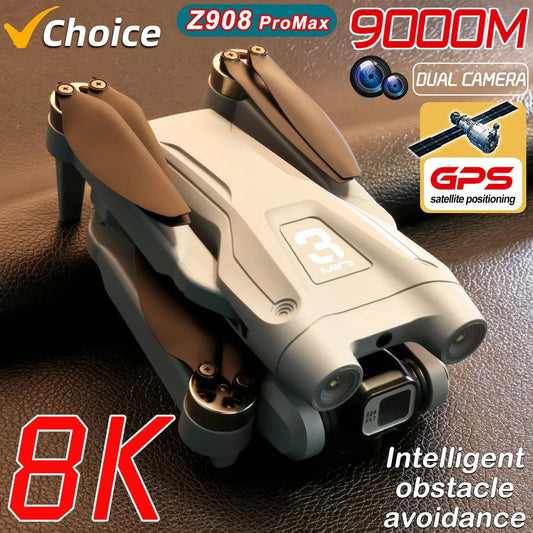 Z908 Pro Max Drone 8K GPS FPV Aerial Quadcopter Brushless