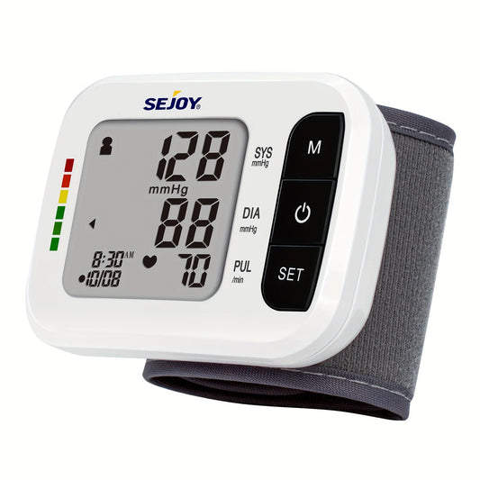 Sejoy Wrist Blood Pressure Monitor With Heartbeat Detection