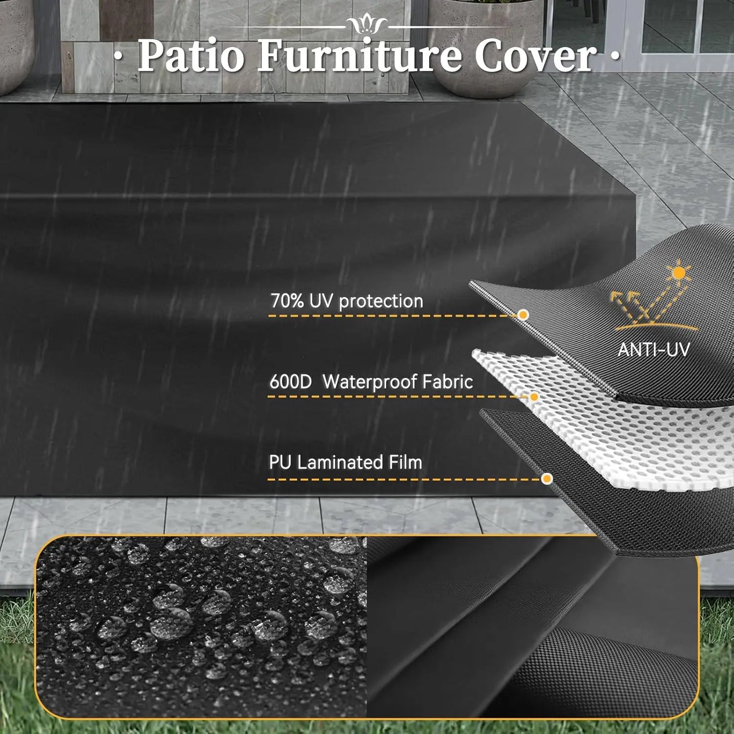 All Weather Outdoor Wicker Patio Set With Fire Pit Table