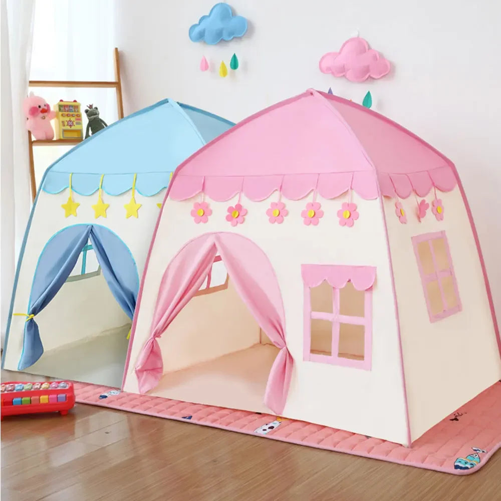 LARZACK Foldable Wigwam Tent for Kids Indoor Playhouse