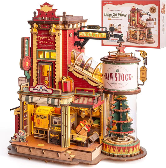 Robotime Dream Gift Factory Wooden Music Box Puzzle Kit