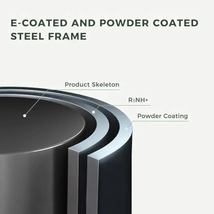 XMSJ E-Coated Outdoor Rocking Chair With Plush Cushion