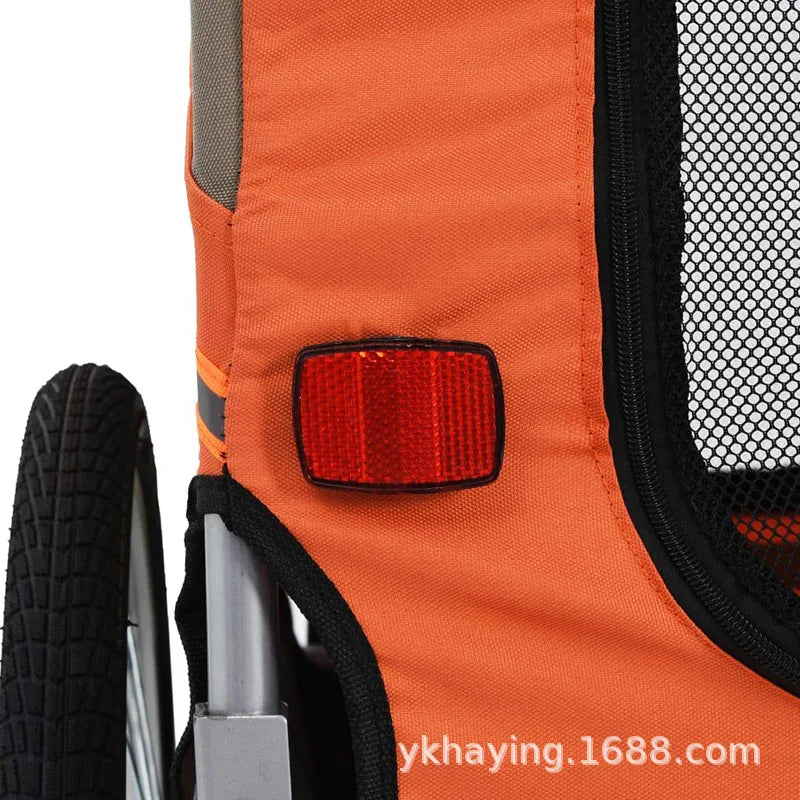 Pet Bicycle Trailer For Cats And Dogs Folding Travel Carrier
