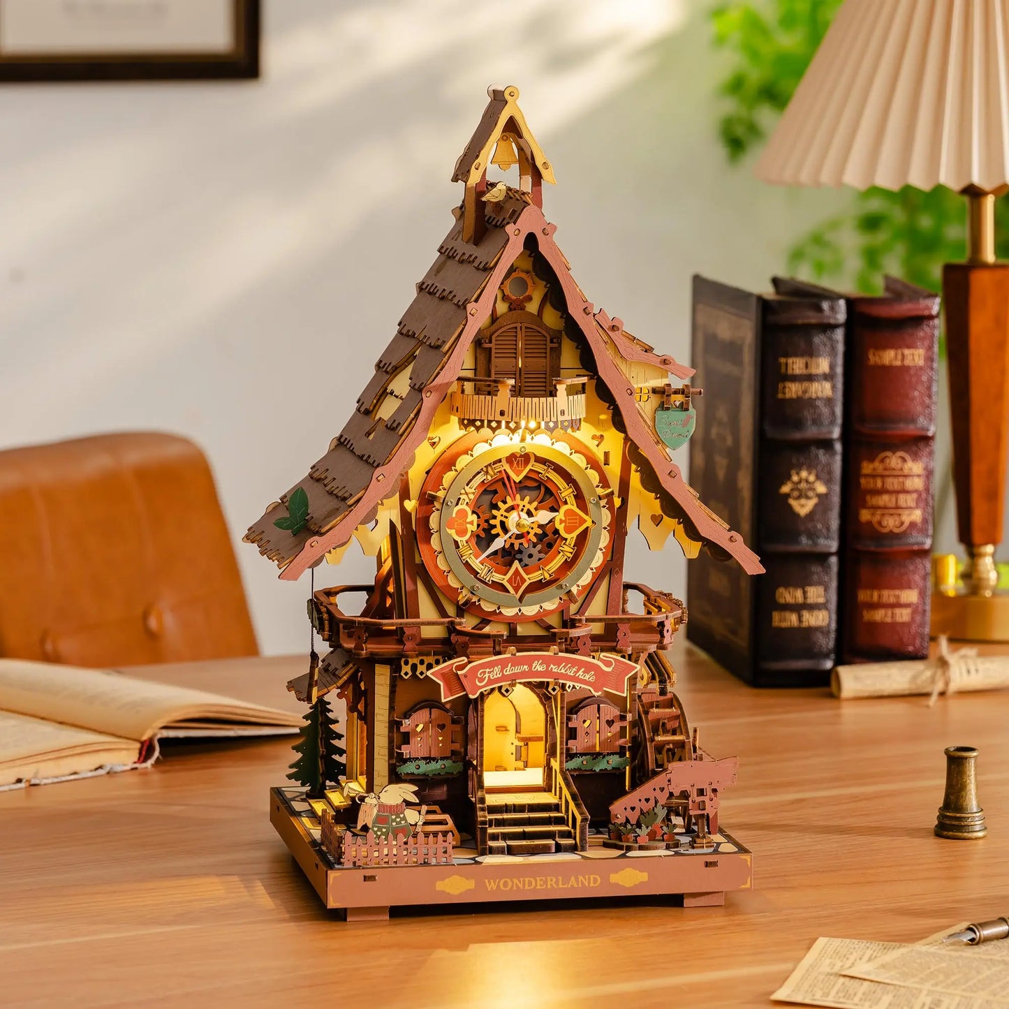 Robotime ROKR Cuckoo Clock Mechanical 3D Wooden Puzzle Kit Christmas