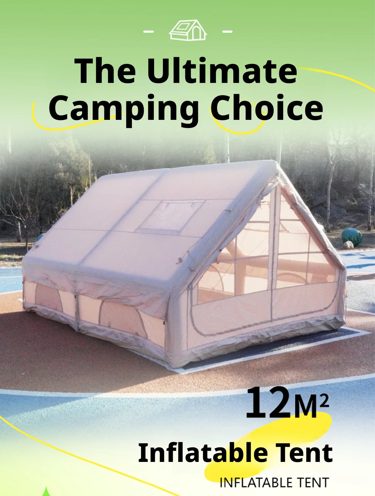 Inflatable Outdoor Camping Tent Fully Automatic Quick Setup Rainproof
