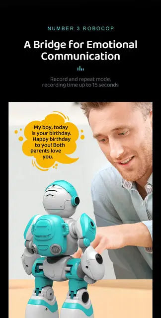 RC Robot With Voice Gesture Control Music Dancing Toy For Kids