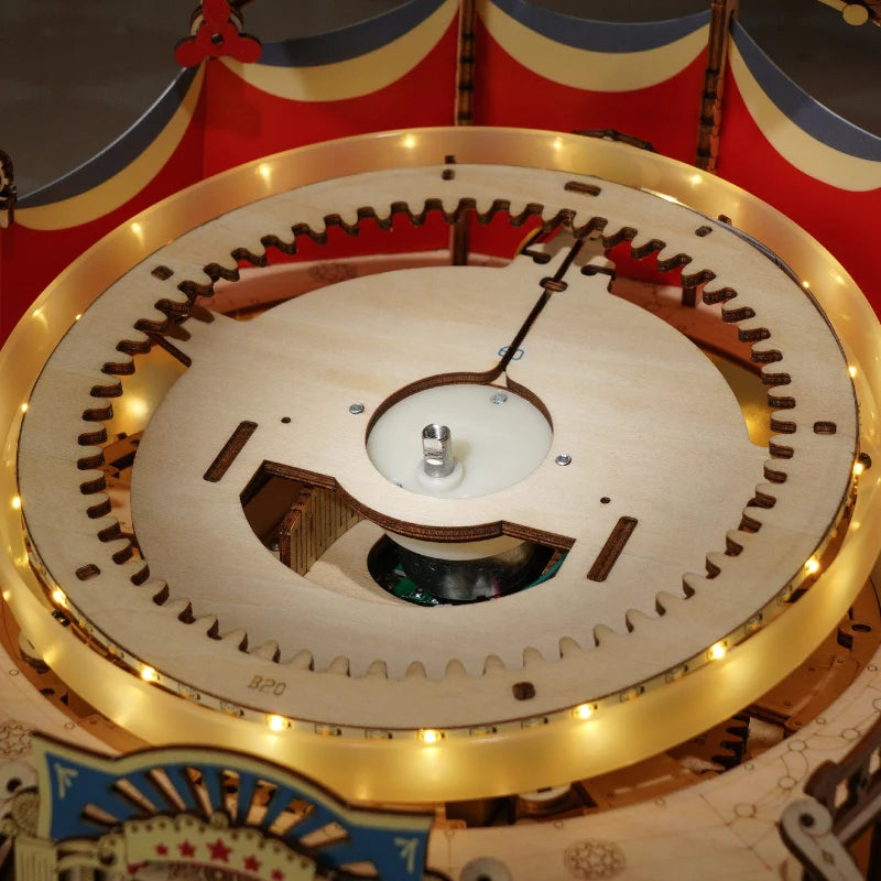 Robotime Rokr Tilt A Whirl Tea Cup Amusement Park Puzzle