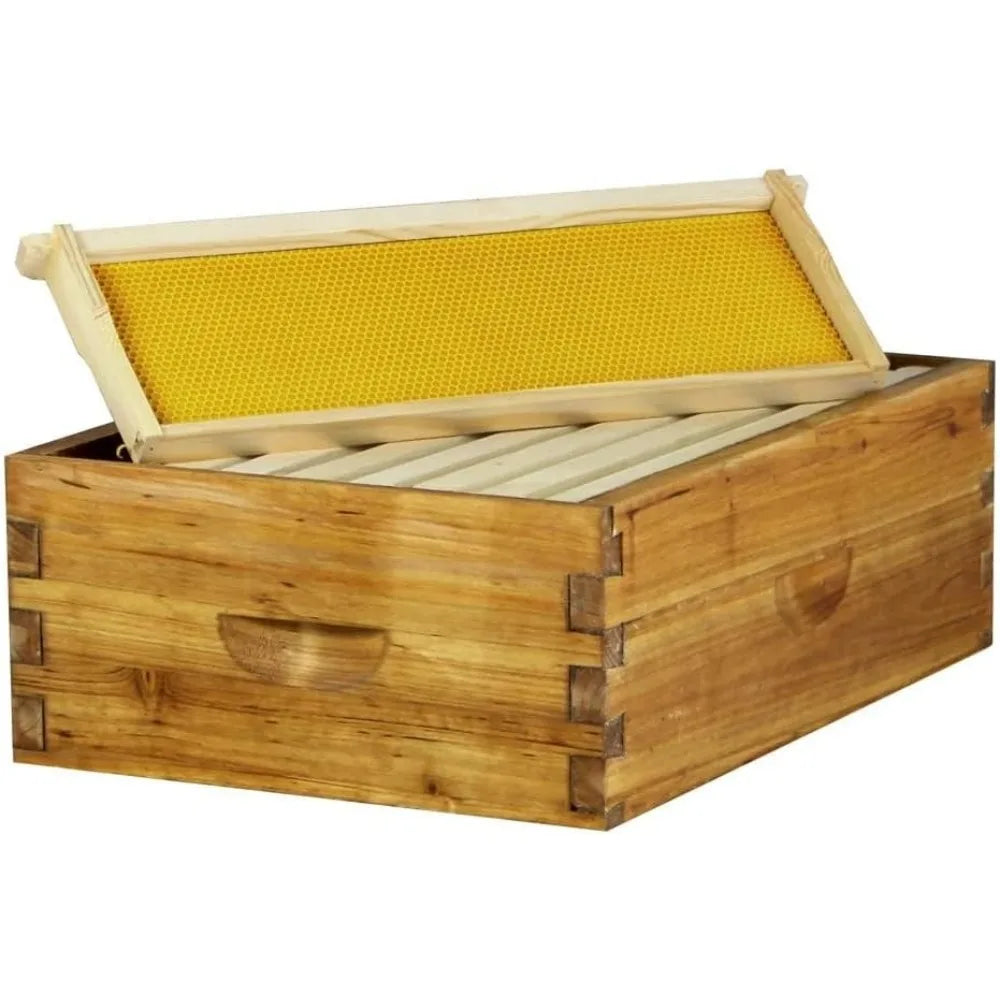 Wax-Coated Beehive Box For Langstroth Hives Durable And Bee-Friendly