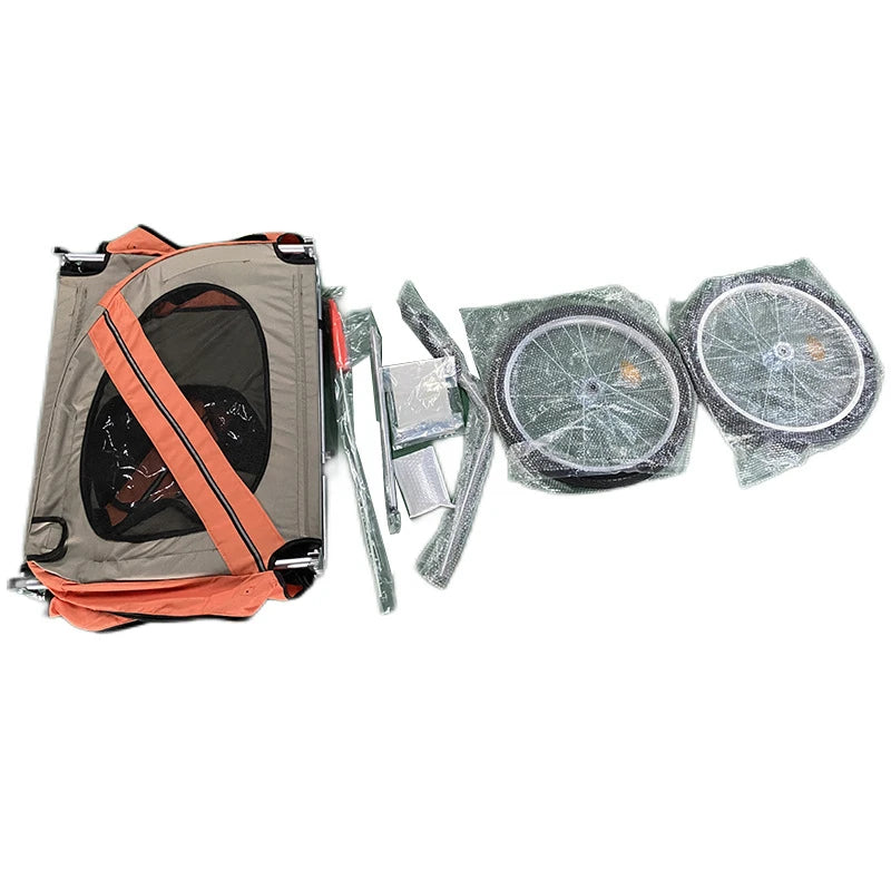 Pet Bicycle Trailer For Cats And Dogs Folding Travel Carrier