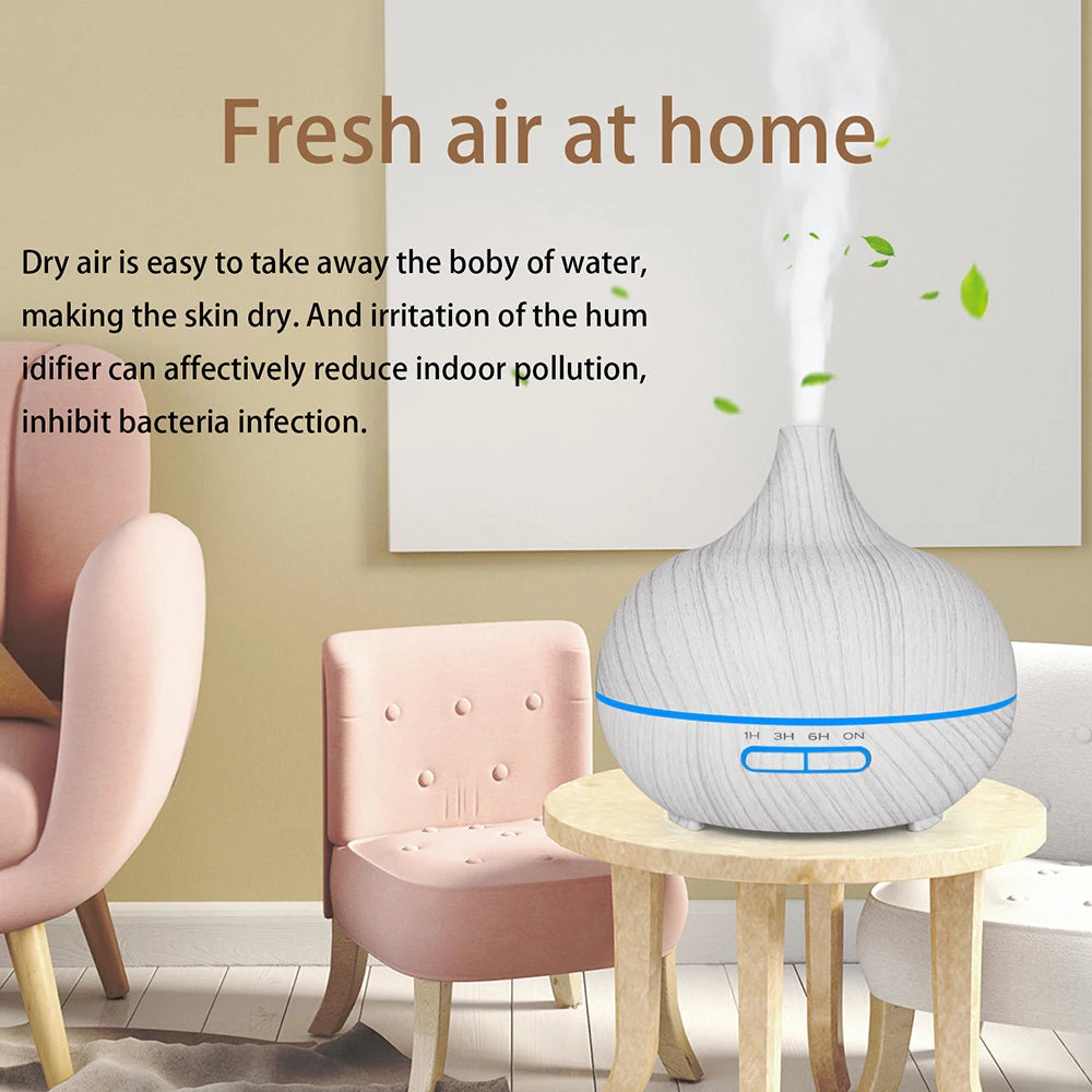 Thankshare Aroma Essential Oil Diffuser Ultrasonic Humidifier Remote Control