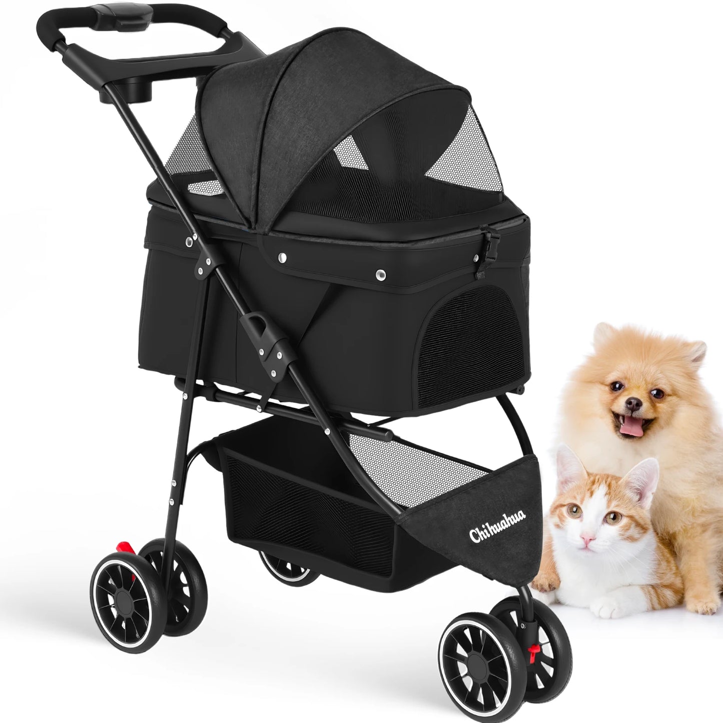 CHIHUAUA Foldable Pet Stroller For Small Dogs And Cats