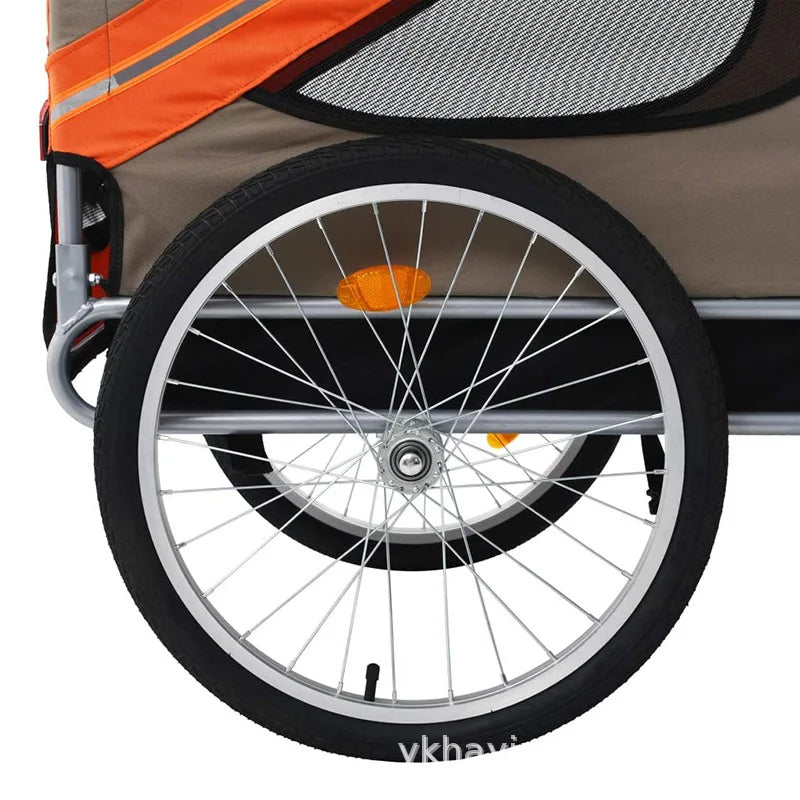Pet Bicycle Trailer For Cats And Dogs Folding Travel Carrier