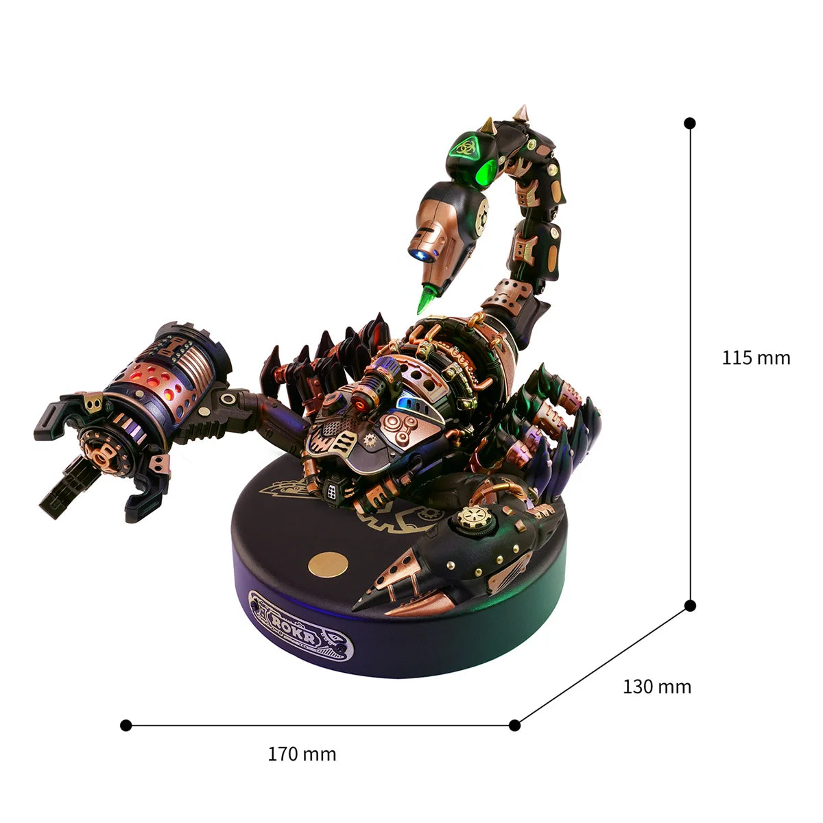 Robotime Emperor Scorpion 3D Metal Puzzle With LED Light