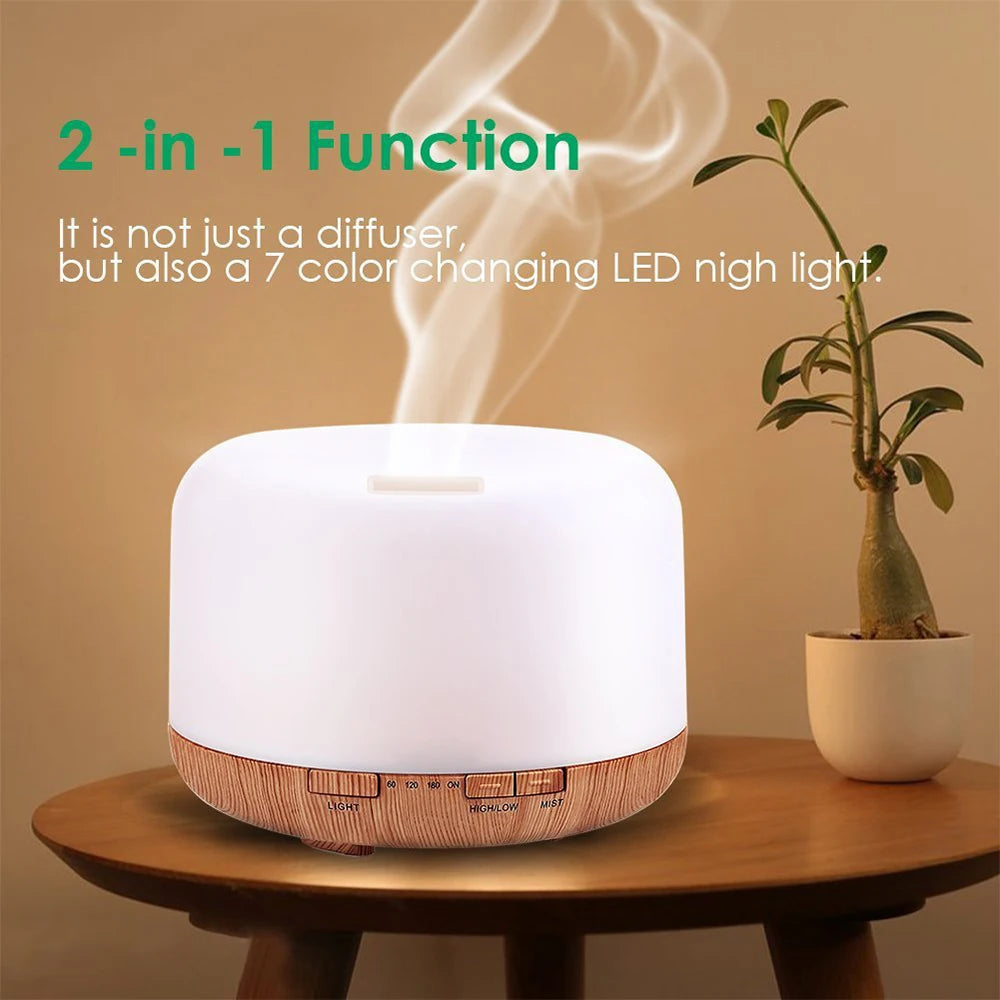 Thankshare Aroma Essential Oil Diffuser Ultrasonic Humidifier Remote Control