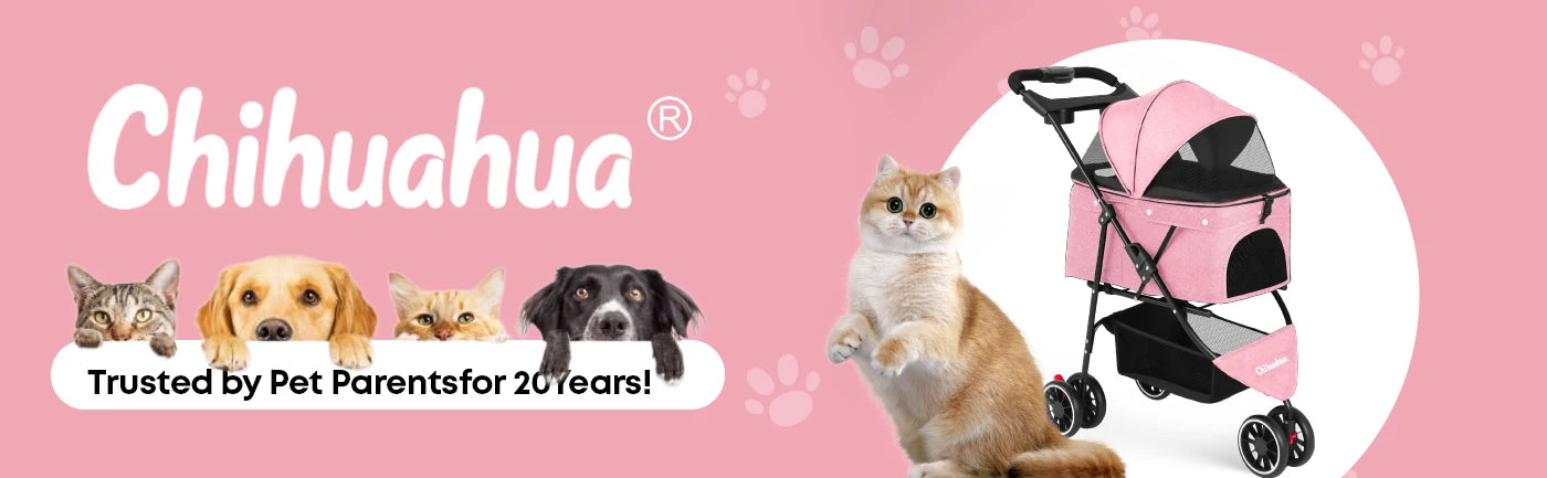 CHIHUAUA Foldable Pet Stroller For Small Dogs And Cats