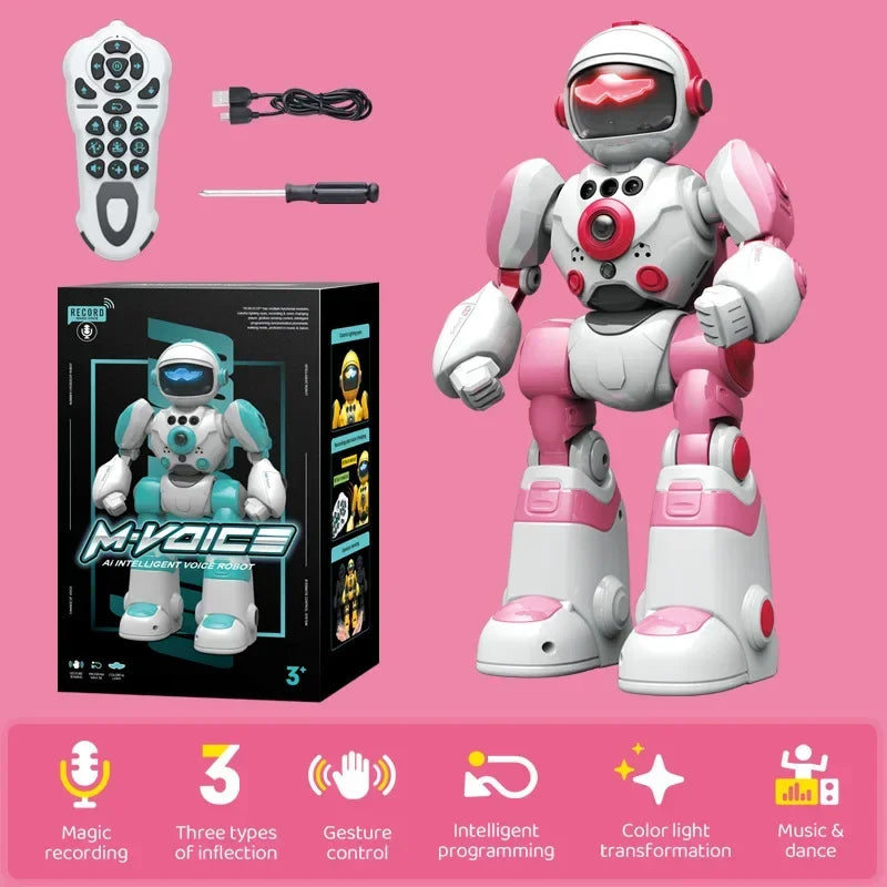 RC Robot With Voice Gesture Control Music Dancing Toy For Kids