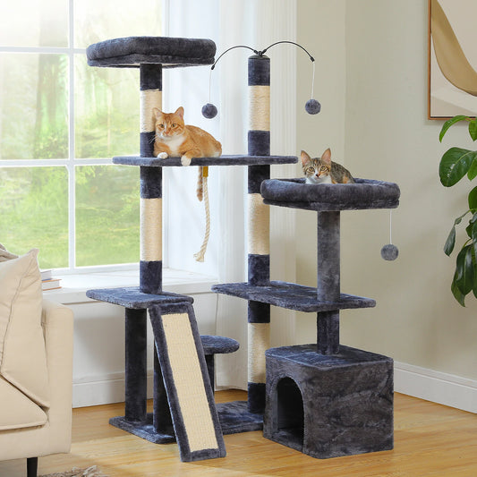 PAWZ Road Multi Level Cat Tree Tower With Sisal Scratching Posts Perch