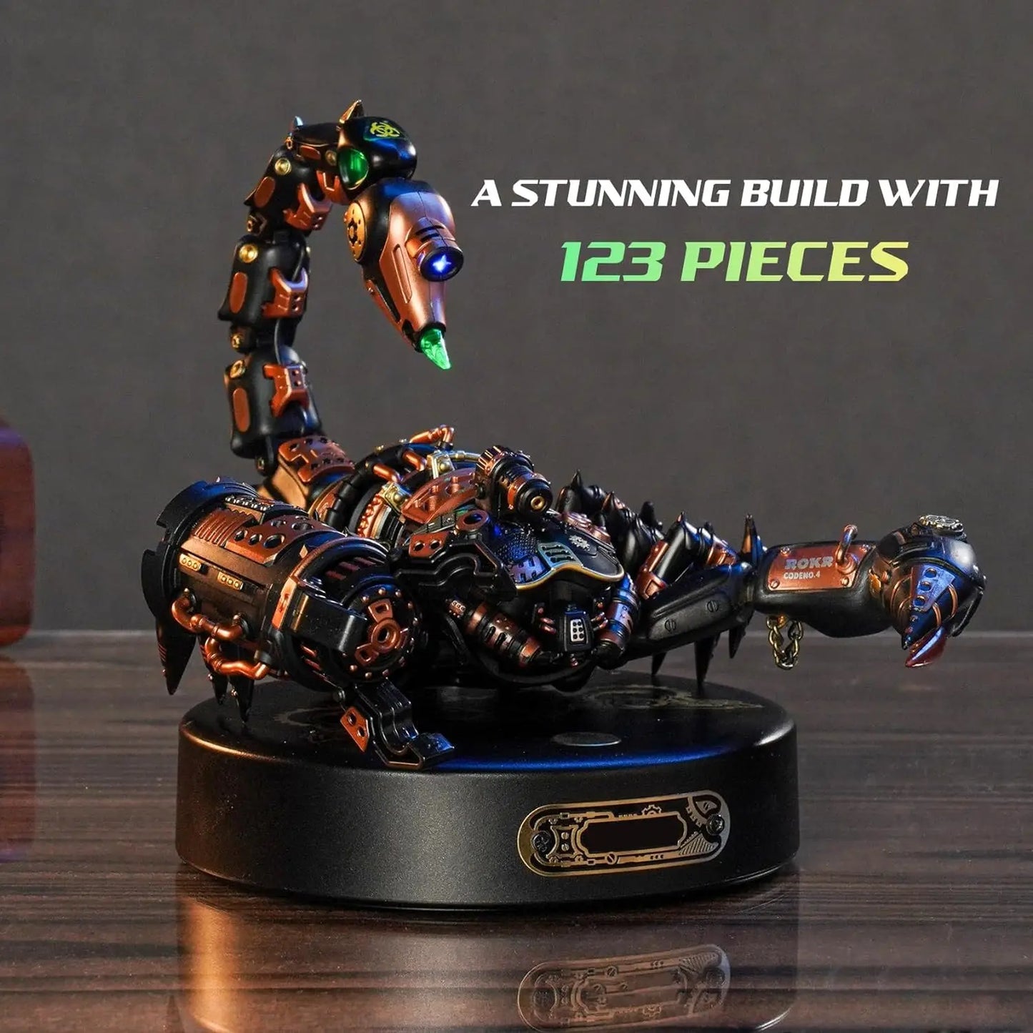 Robotime Emperor Scorpion 3D Metal Puzzle With LED Light